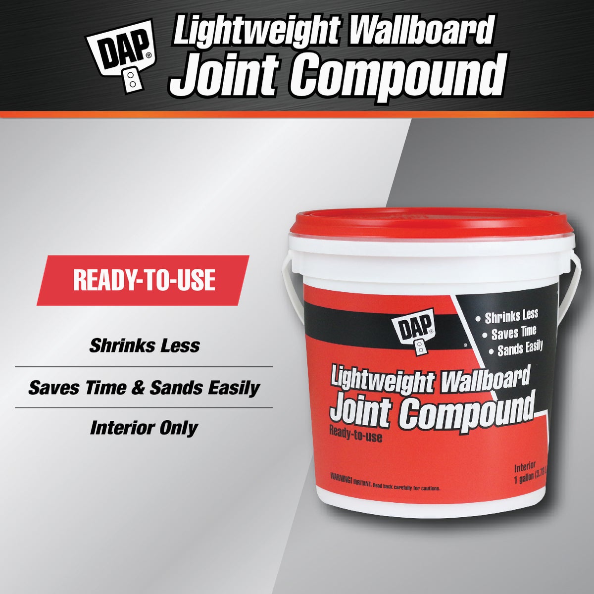 Dap Gallon Pre-Mixed Lightweight Wallboard Drywall Joint Compound Image 2