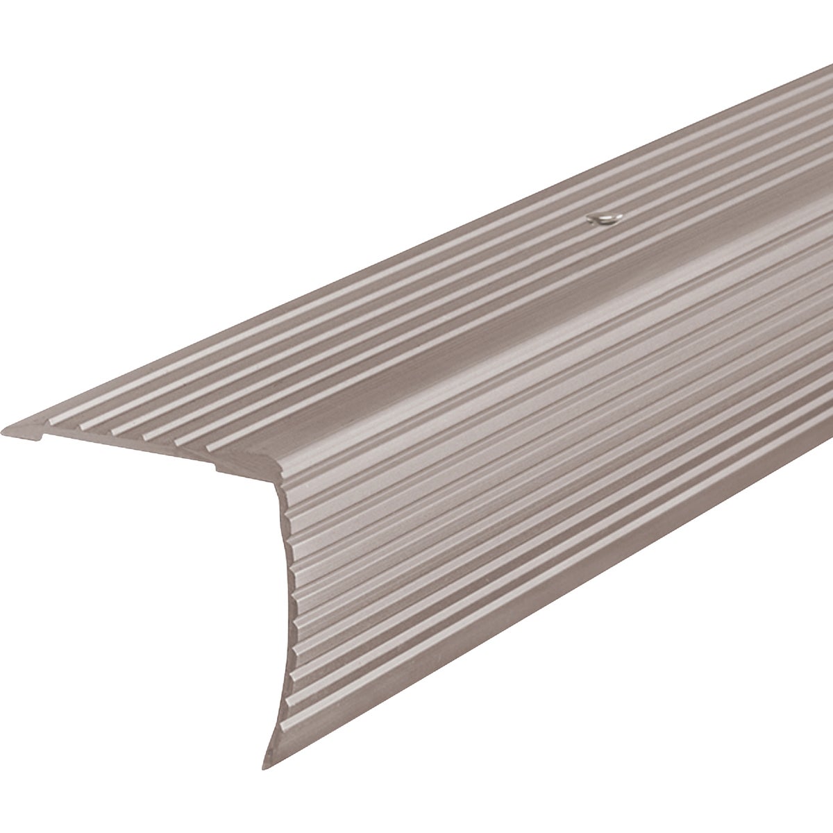 M-D Building Products 1-1/8 In. X 1-1/8 In. X 72 In. Pewter Aluminum Stair Edging w/ Screw Nails Image 5