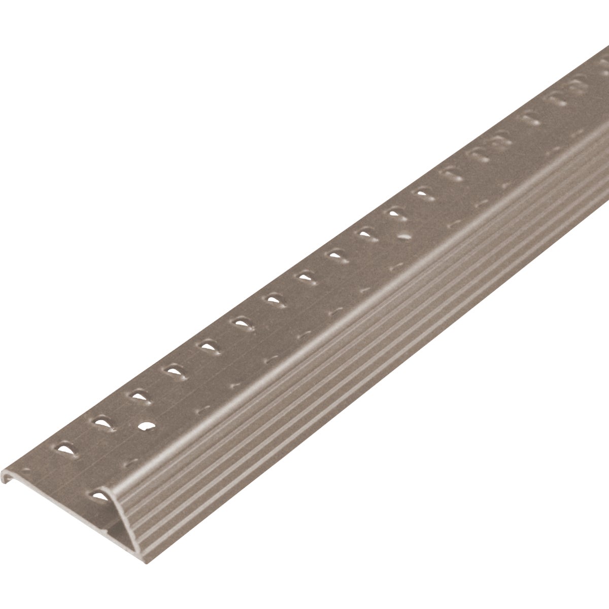 M-D Building Products Pewter 1-3/8 In. x 6 Ft. Aluminum Carpet Gripper