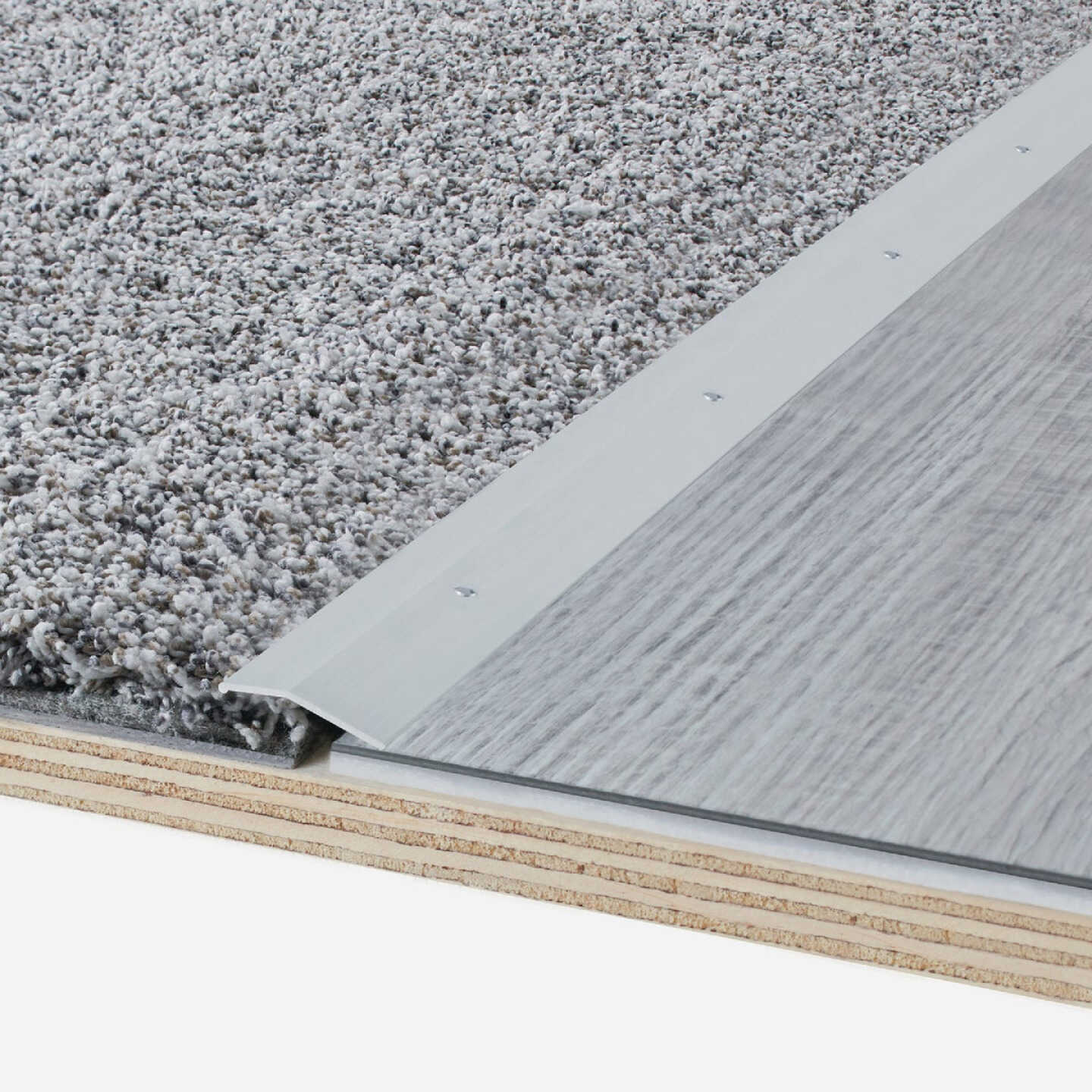 M-D Building Products 1-3/8 In. X 36 In. Polished Aluminum Carpet Trim with Screw Nails Image 3