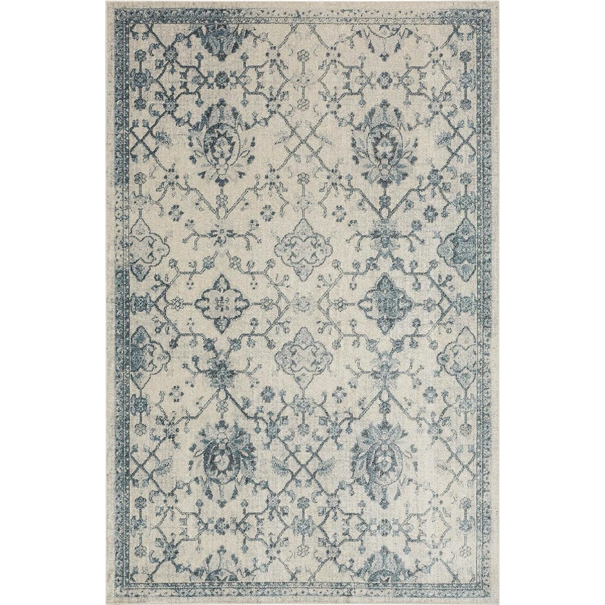 Mohawk Home Garrett Blue 24 In. x 96 In. Runner