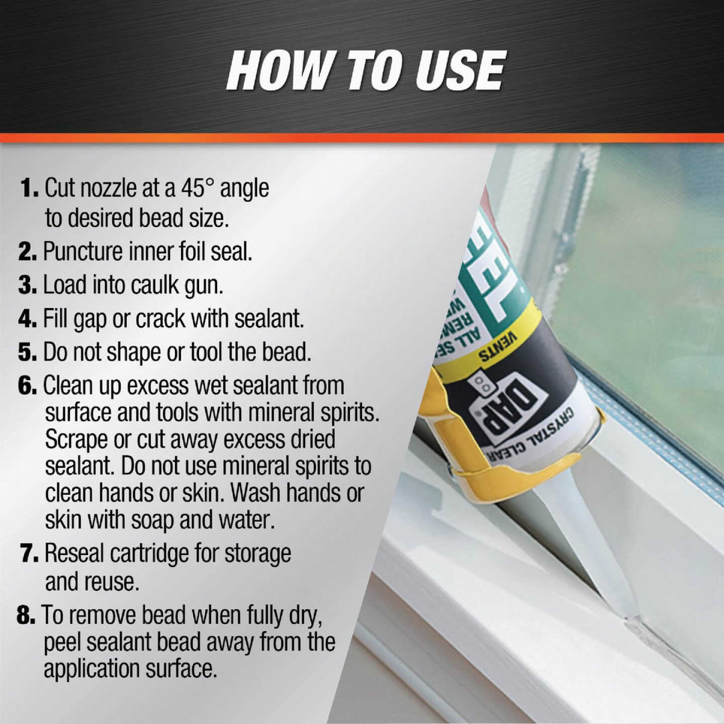 DAP SEAL 'N PEEL 10.1 Oz. Removable Weather Stripping Sealant Image 4