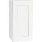 CraftMark Plymouth Shaker 15 In. W x 12 In. D x 30 In. H Ready To Assemble White Wall Kitchen Cabinet Image 1