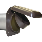 No-Pest 4 In. Brown Plastic Low Profile Dryer Vent Hood Image 1