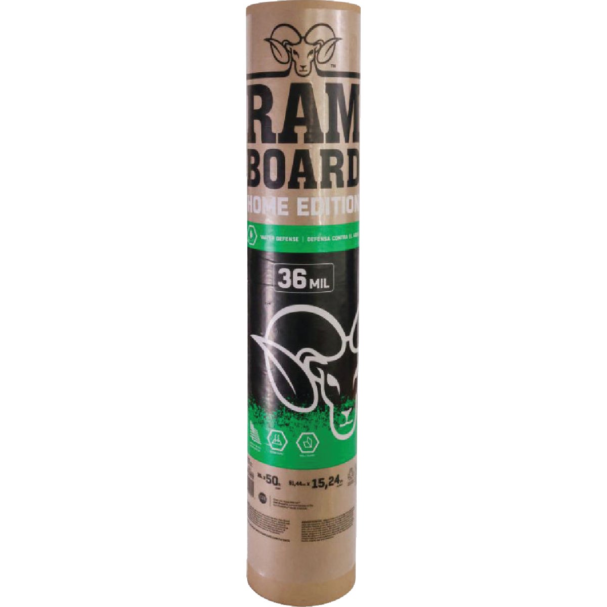 Ram Board Home Edition 36 In. W x 50 Ft. L Heavy-Duty Temporary Floor Protection
