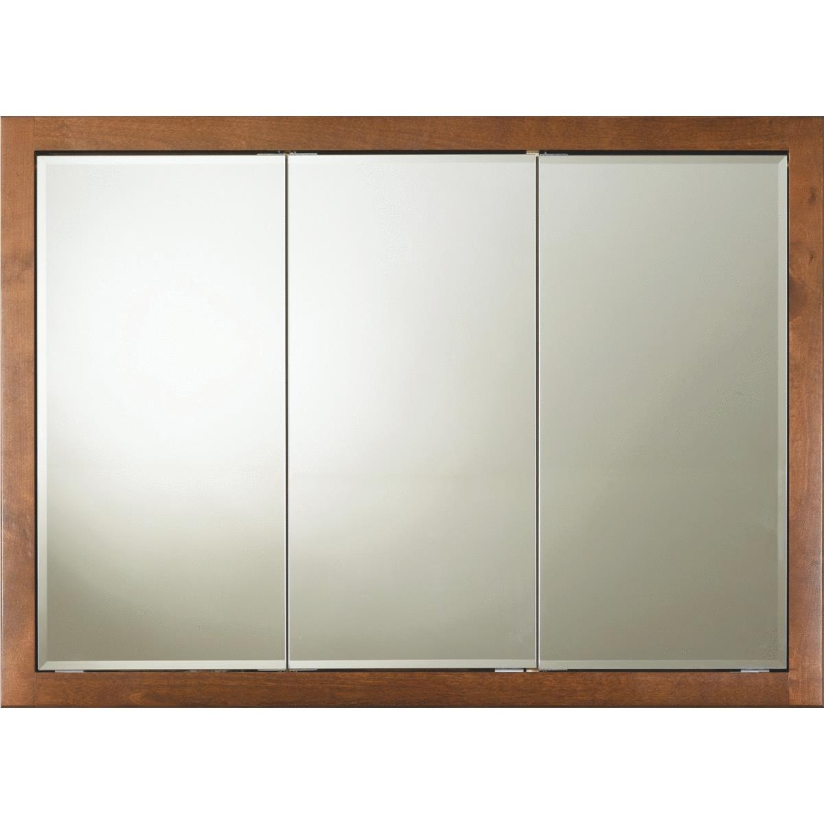 Bertch Osage Brindle 46 In. W x 33 In. H x 4-1/4 In. D Tri-View Surface Mount Medicine Cabinet