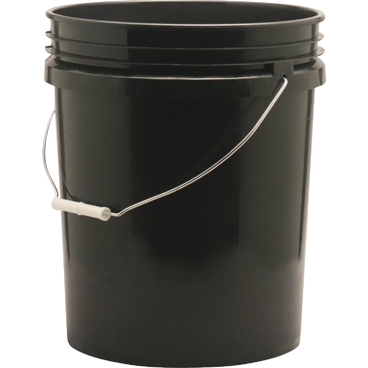 Leaktite 5 Gal. Black Plastic Bucket