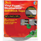 Do it 3/4 In. W x 3/16 In. T x 17 Ft. L Charcoal Vinyl Foam Weatherstrip Tape Image 2