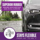 M-D Building Products 10 Ft. Black Large Rubber Auto & Marine Weatherseal for All Climates Image 8