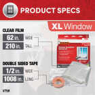 Do it Best 62 In. x 210 In. Indoor Shrink Film Window Kit Image 5