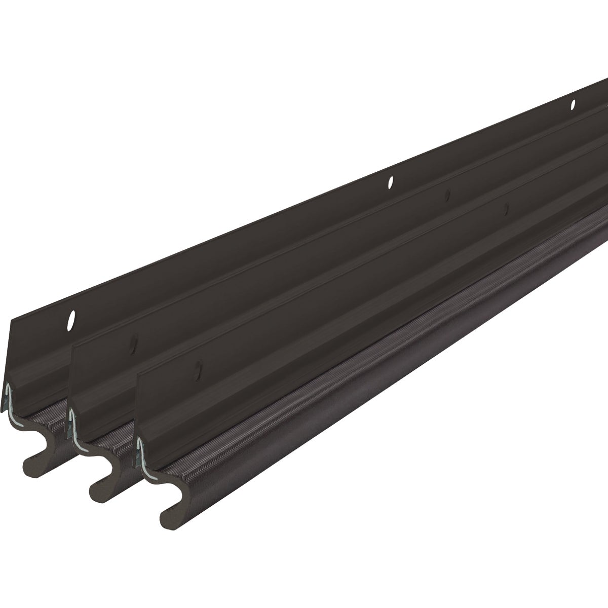 M-D Building Products Bronze Aluminum and Vinyl-coated Foam Heavy-duty Screw-on Top and Sides Door Seal Kit