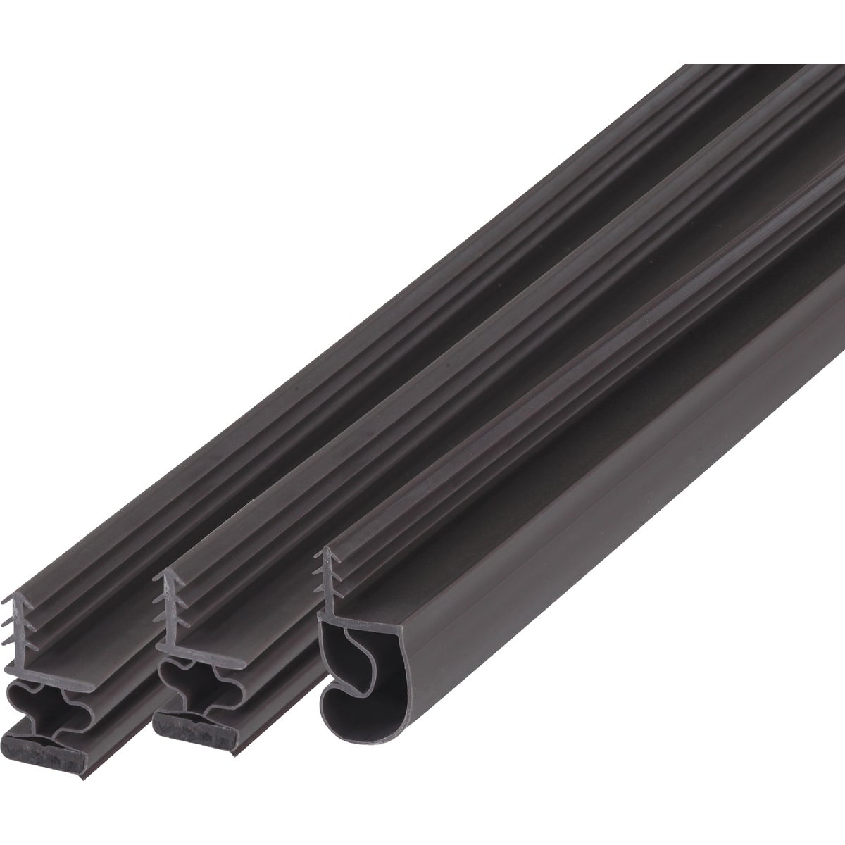 M-D Building Products 81 In. Brown Vinyl with Magnetic Strip Top and Sides Door Seal Kit for Steel Doors