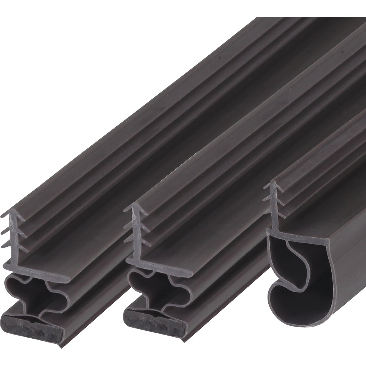 M-D Building Products 81 In. Brown Vinyl with Magnetic Strip Top and Sides Door Seal Kit for Steel Doors Image 5