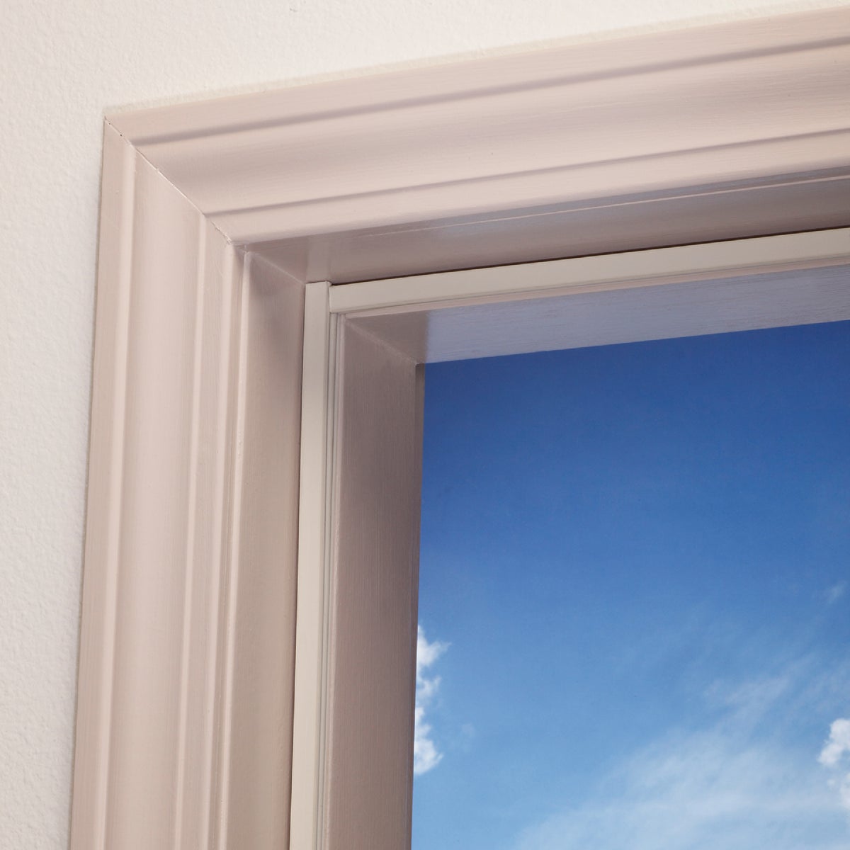 M-D Building Products 81 In. Beige Vinyl with Magnetic Strip Top and Sides Door Seal Kit for Steel Doors Image 3