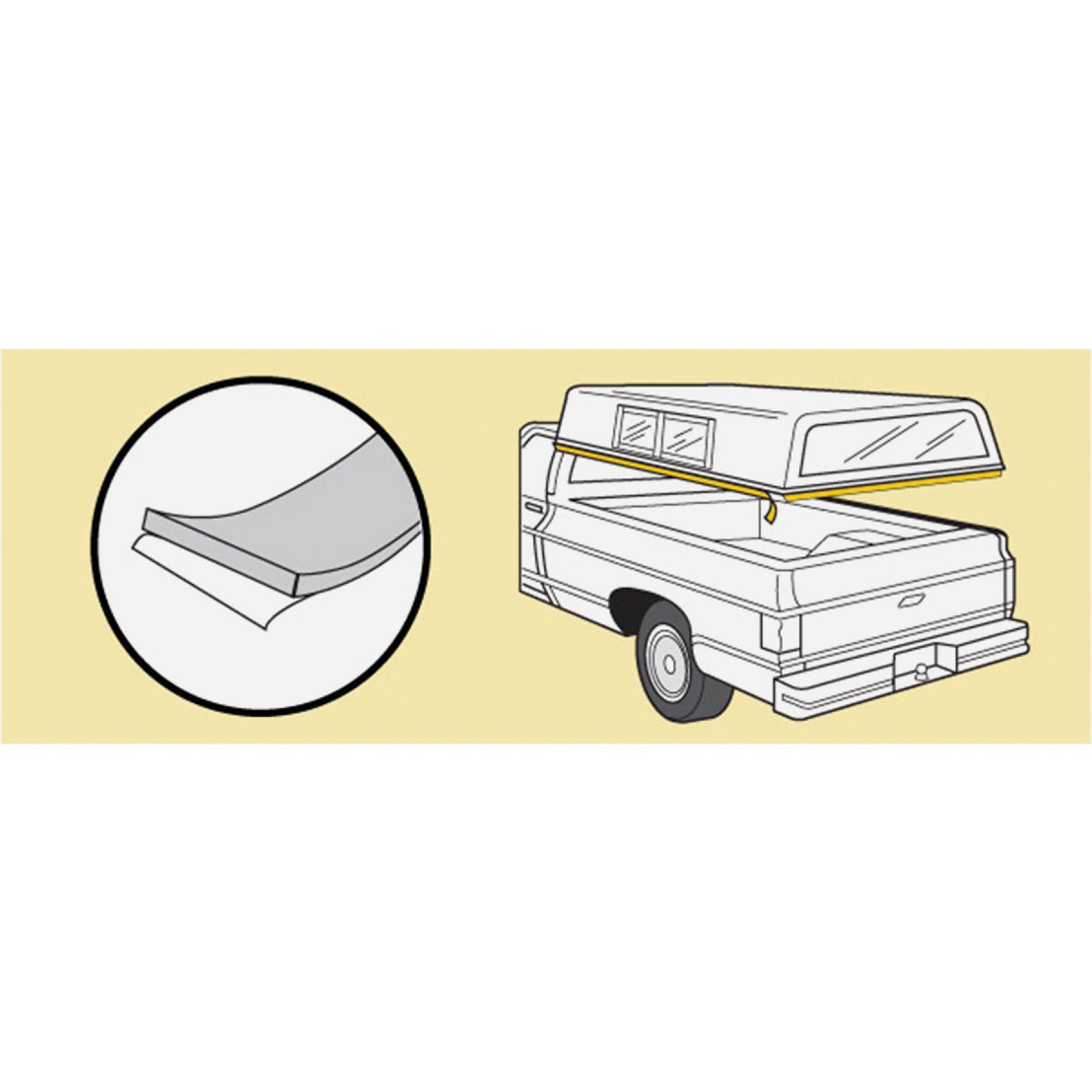 M-D Building Products 30 Ft. Gray Foam Tape Camper Seal for Camper Shells Image 5