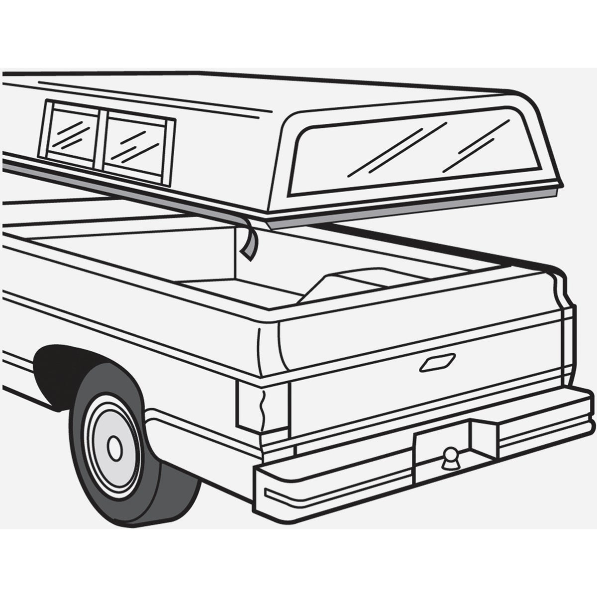 M-D Building Products 30 Ft. Gray Foam Tape Camper Seal for Camper Shells Image 4