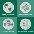 M-D Building Products 0.25 In. 36 In. Gold Door Sweep Image 4