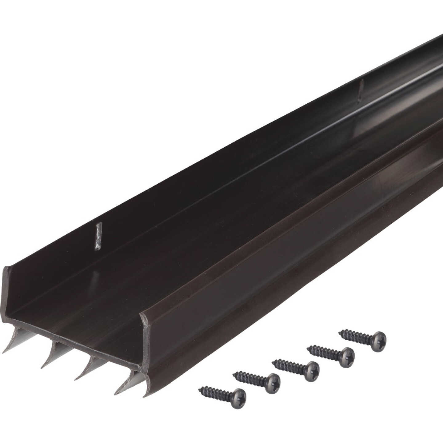 M-D Building Products 2 In. W. x 1.125 In. H. x 36 In. L. Vinyl Brown Door Bottom Image 7