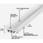 M-D Building Products 2 In. W. x 1.125 In. H. x 36 In. L. Vinyl White Door Bottom Image 2