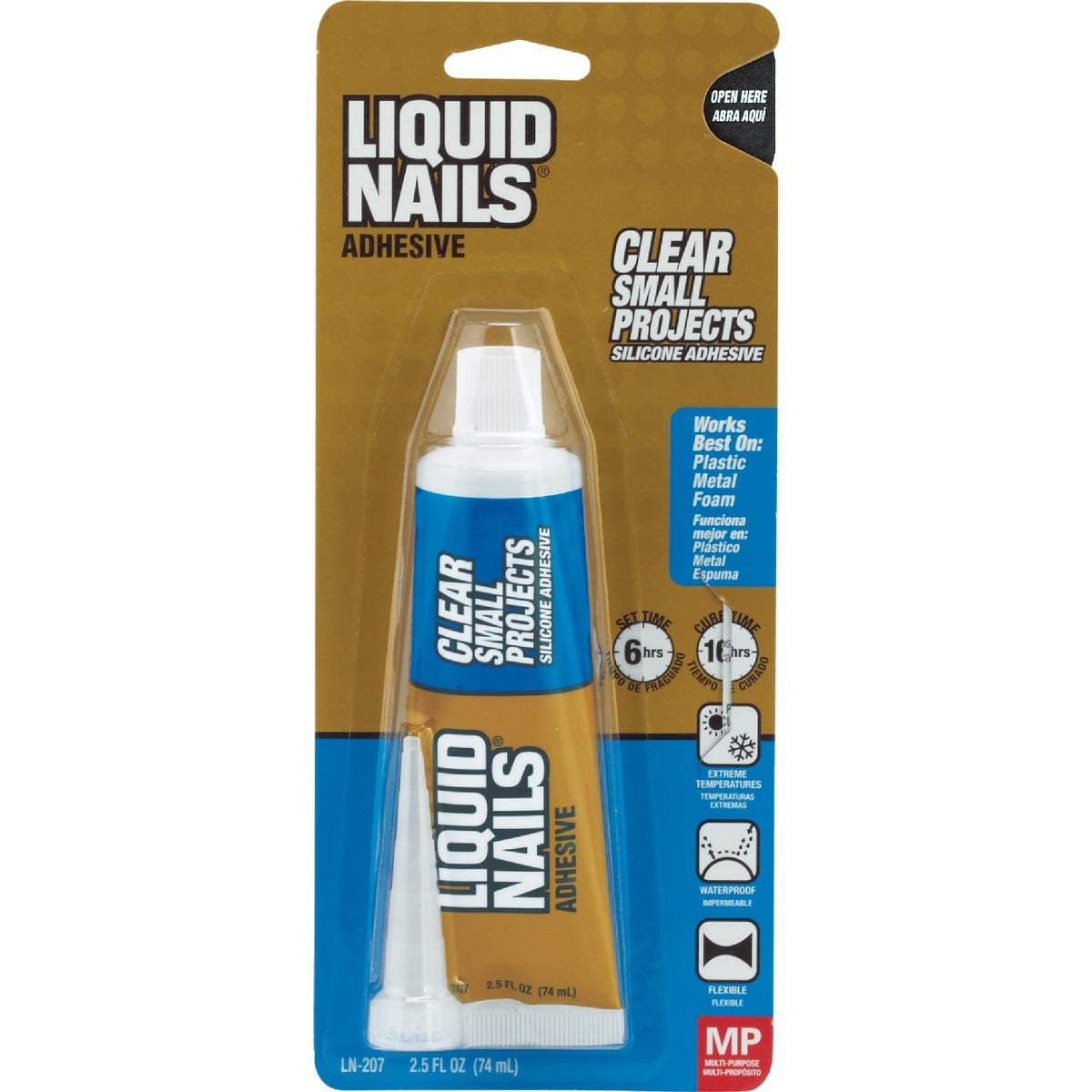 Liquid Nails 2.5 Oz. Clear Small Projects Multi-Purpose Adhesive Image 2