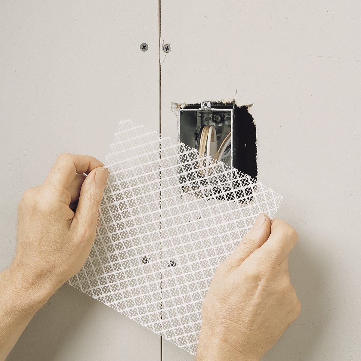 FibaTape 7 In. x 7 In. Electrical Outlet Self-Adhesive Drywall Patch Image 2