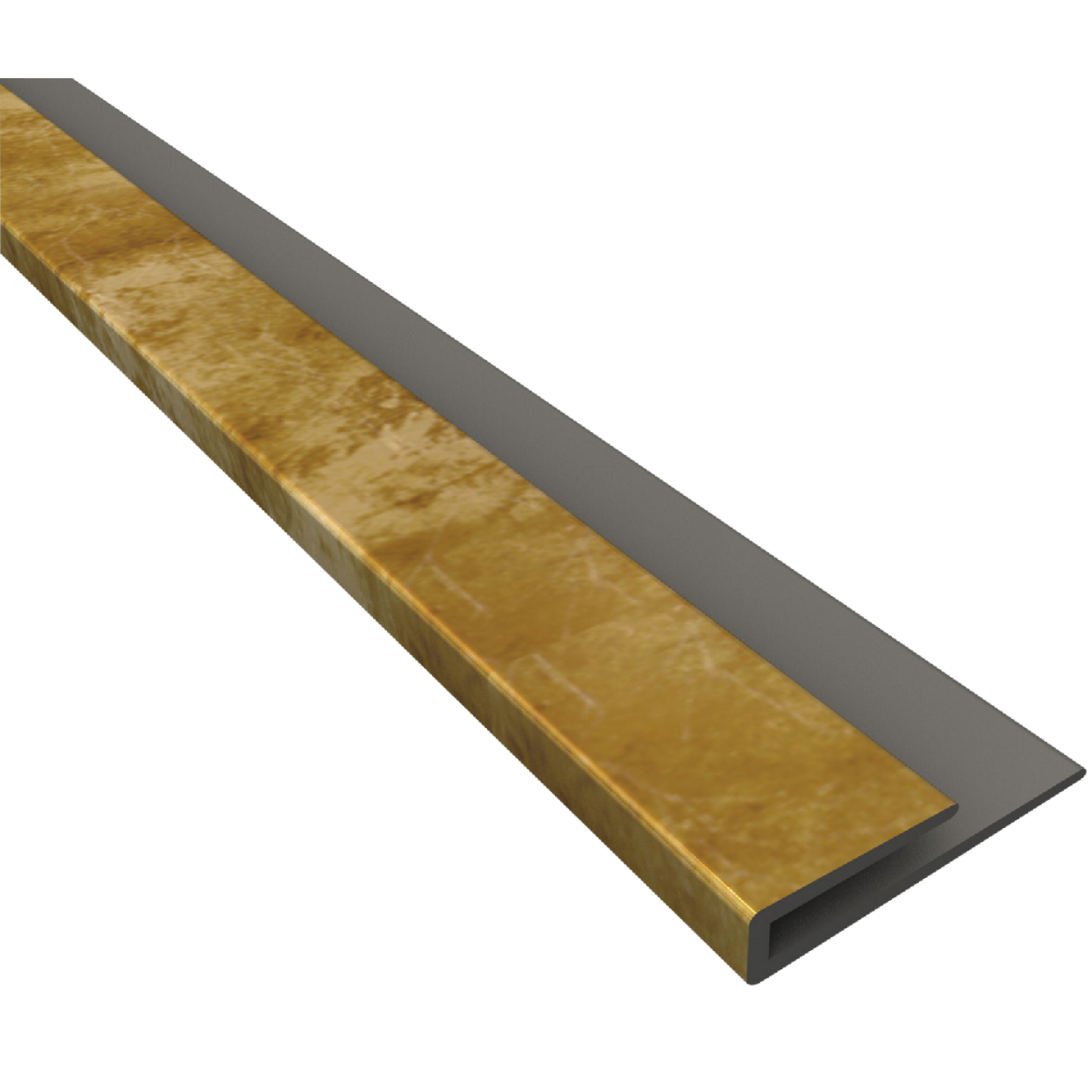 Fasade 18 In. Thermoplastic J-Edge Backsplash Trim, Bermuda Bronze Image 1