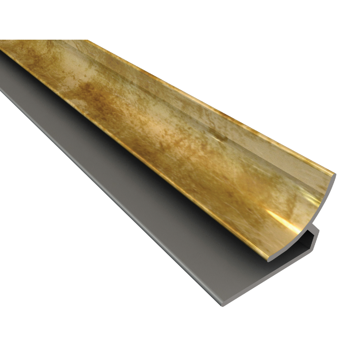 Fasade 18 In. Thermoplastic Inside Corner Backsplash Trim, Bermuda Bronze Image 1