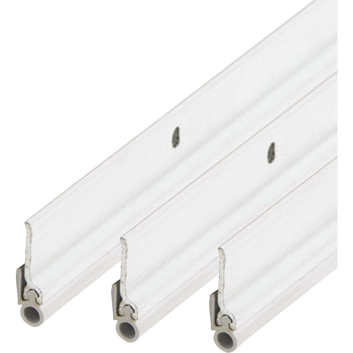 M-D Building Products 36 In. x 84 In. White Flat-design Aluminum and Vinyl Commercial Screw-on Top and Sides Door Seal Kit Image 2