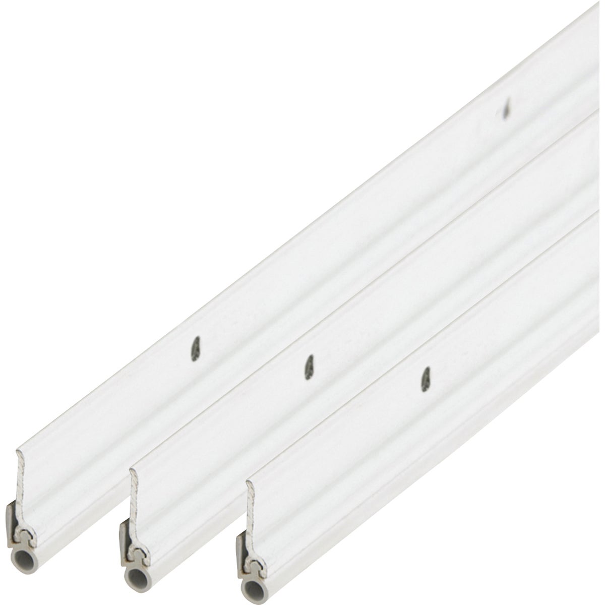 M-D Building Products 36 In. x 84 In. White Flat-design Aluminum and Vinyl Commercial Screw-on Top and Sides Door Seal Kit