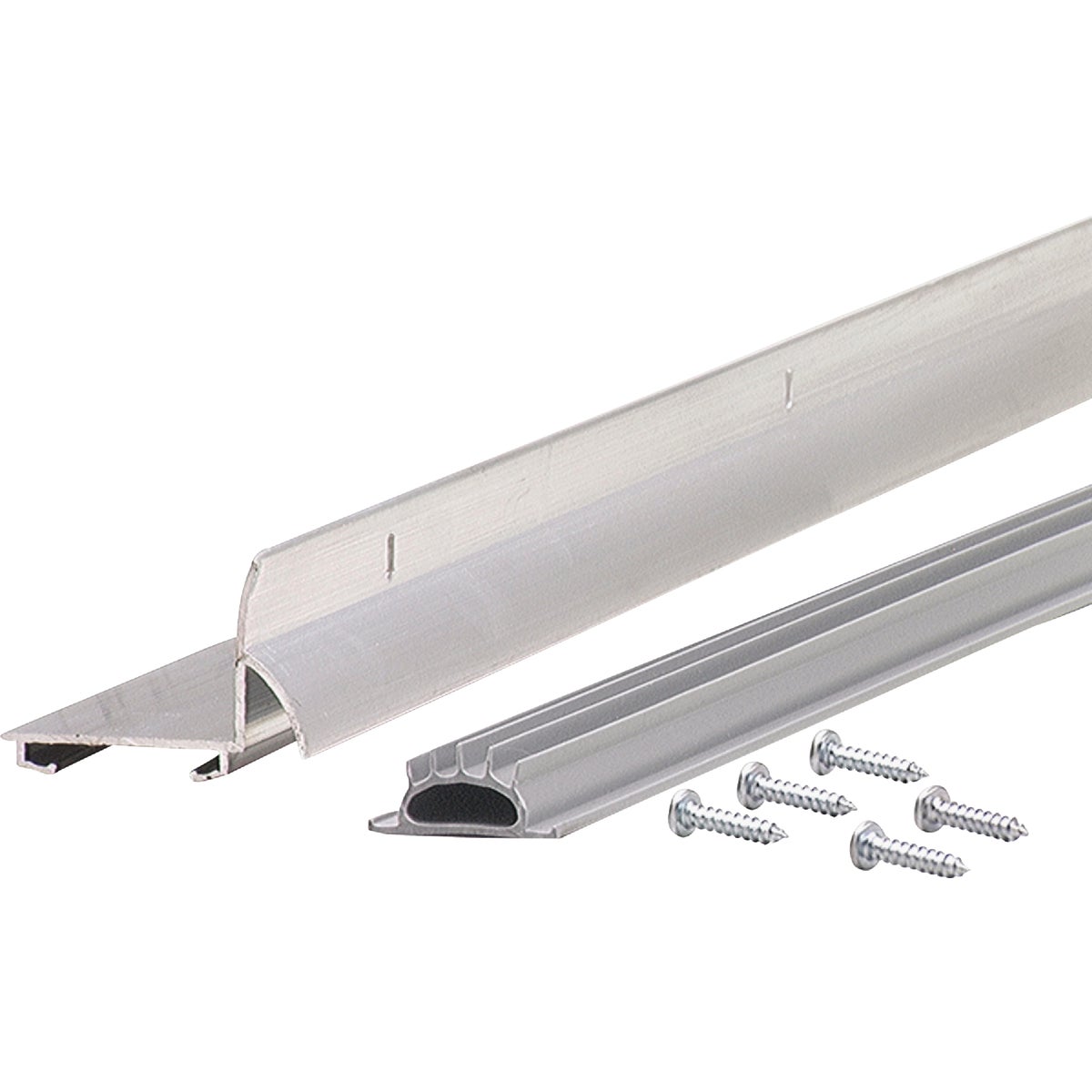 M-D Building Products Ultra 1.75 In. W. x 1.625 In. H. x 36 In. L. Aluminum Silver Door Bottom