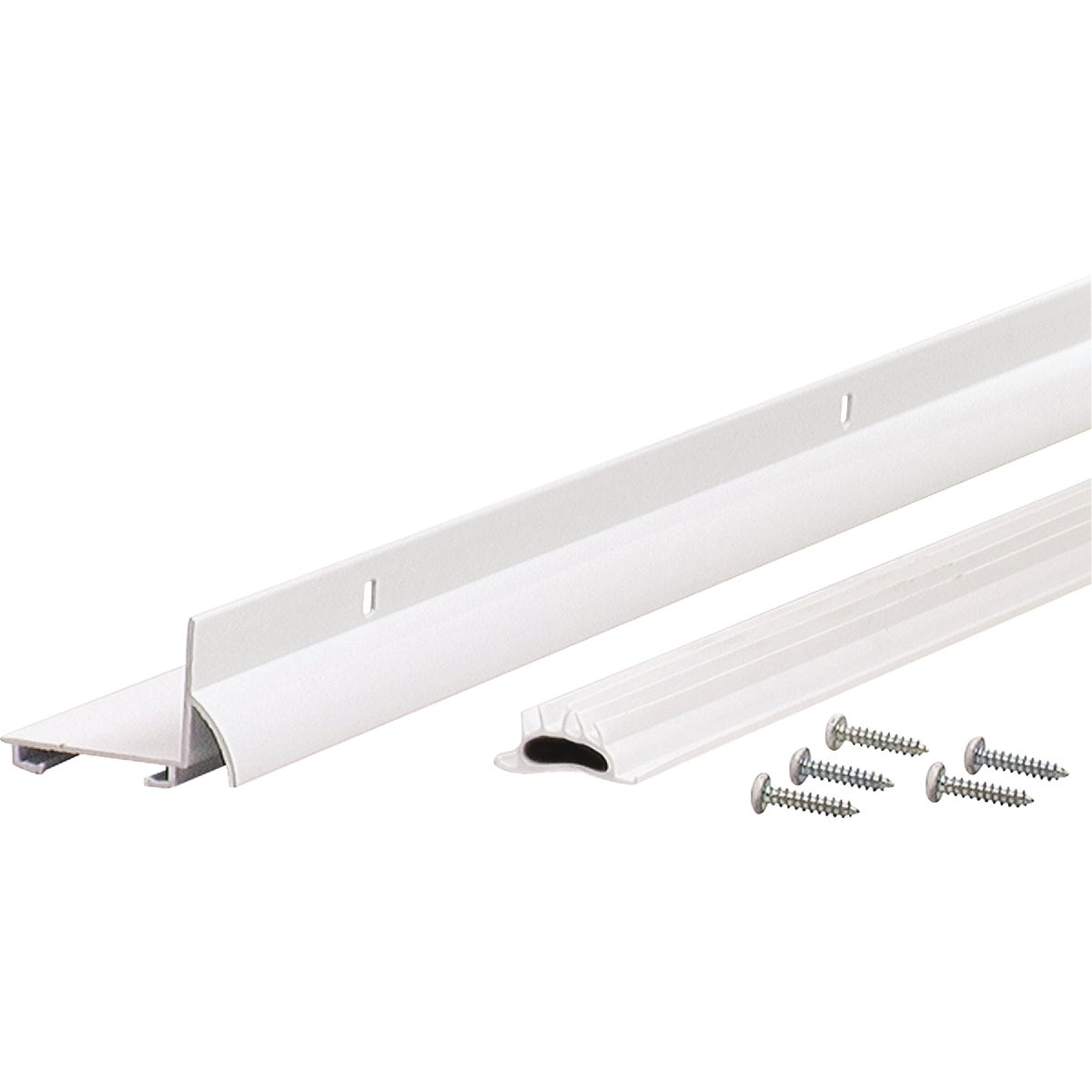 M-D Building Products Ultra 1.75 In. W. x 1.625 In. H. x 36 In. L. Aluminum White Door Bottom