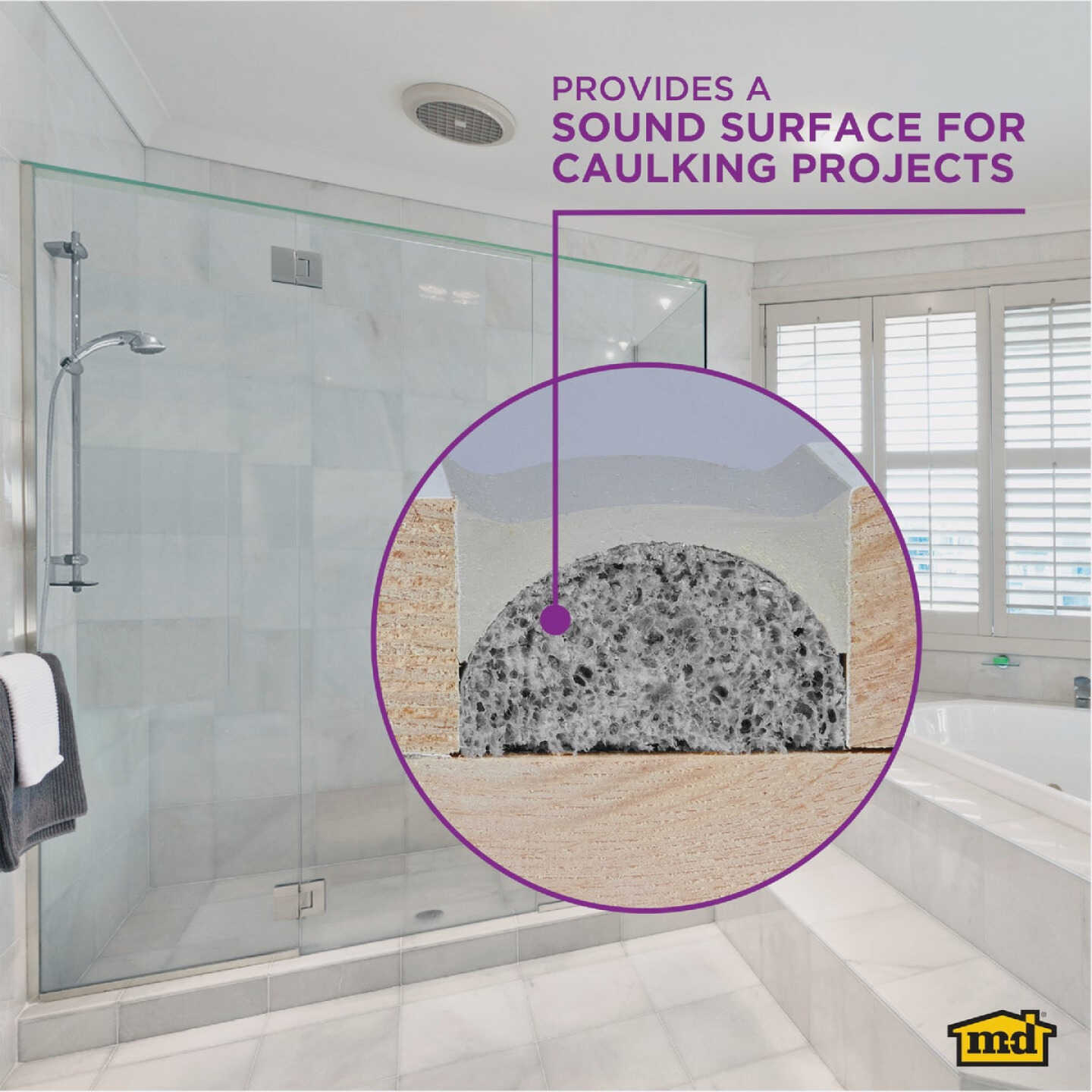 M-D Building Products 20 Ft. Gray Foam Backer Rod for Large 5/8 In. Gaps and Joints Image 4