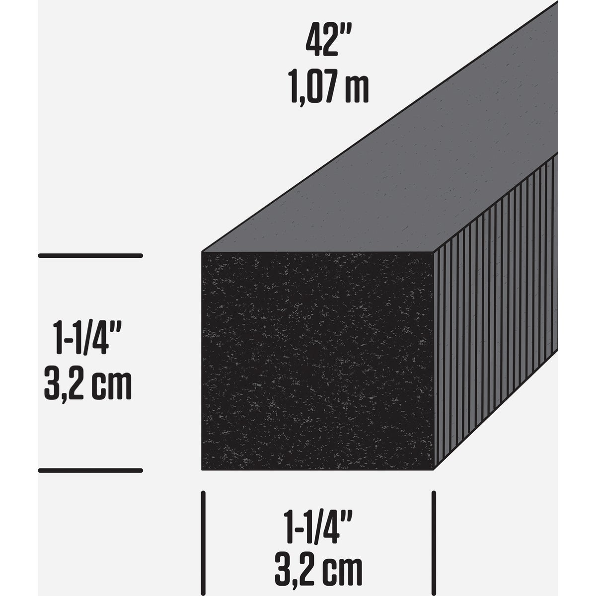 M-D Building Products 1-1/4 In. X 42 In. Gray Air Conditioner Weatherseal for Window Units Image 2