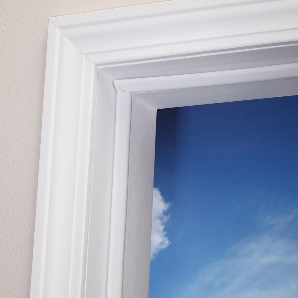 M-D Building Products 81 In. White Vinyl-coated Foam Top and Sides Door Seal for Doors with Kerf/Channel Image 4