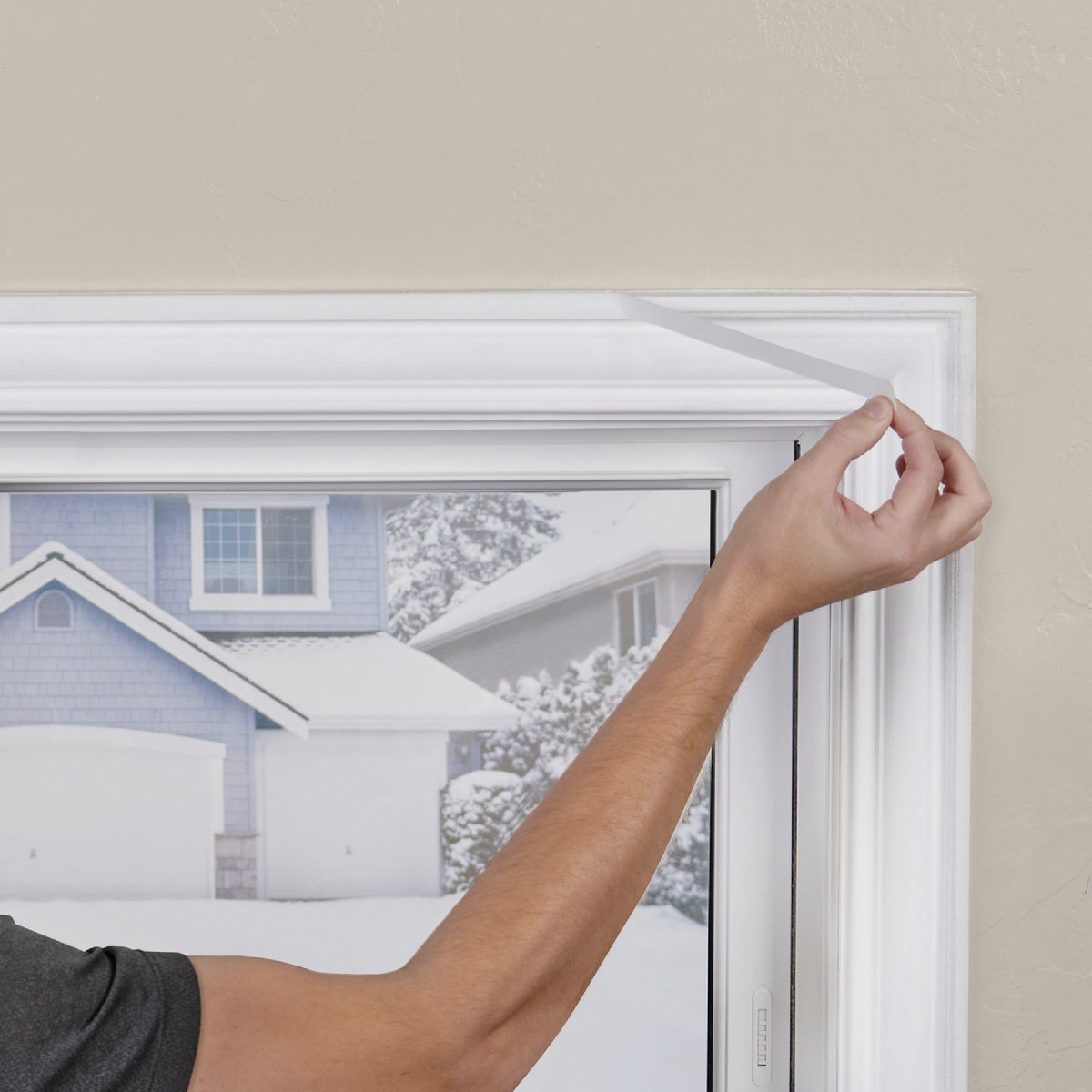 M-D Building Products Polar Block 42 In. x 62 In. Clear Plastic Window Insulation Kit Image 3