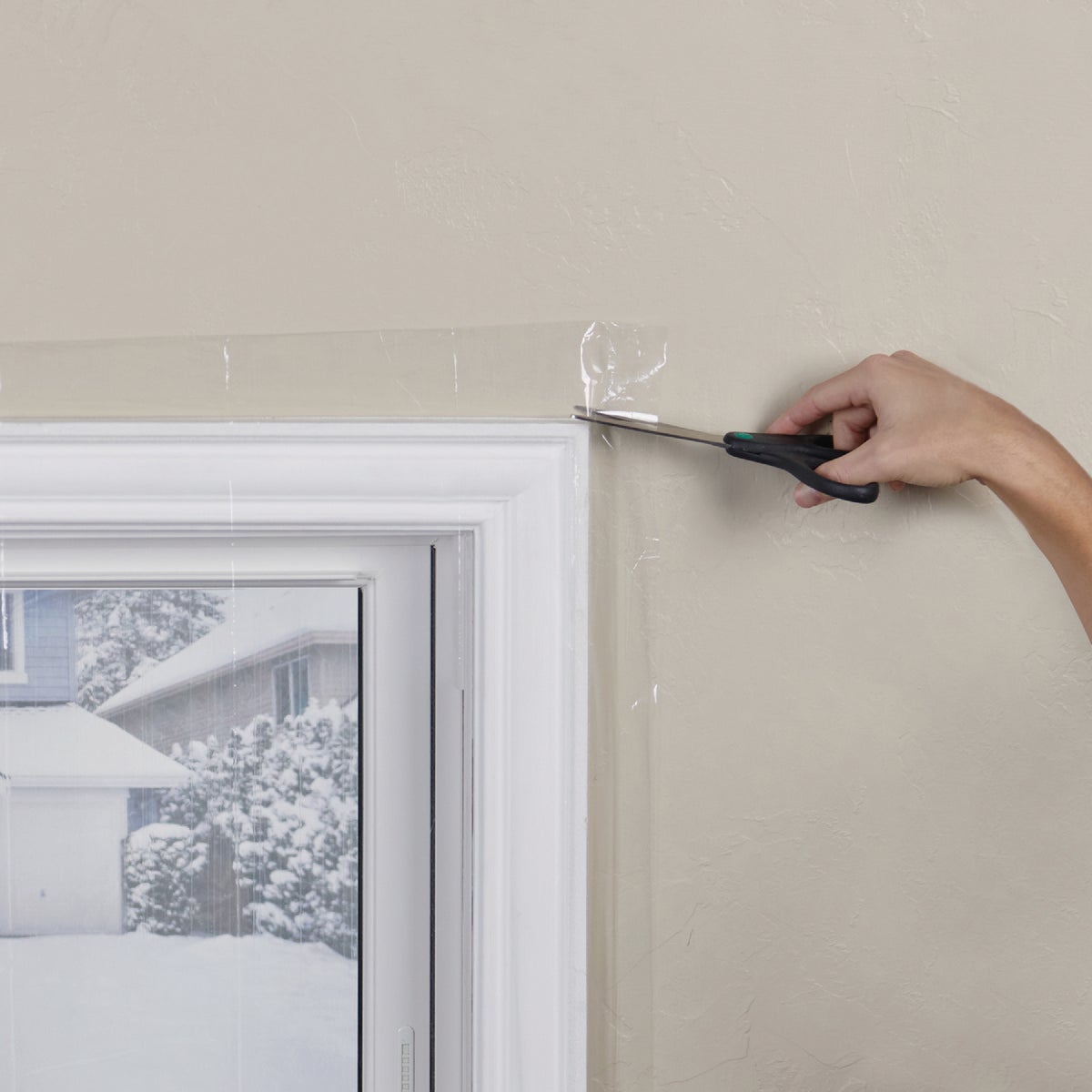 M-D Building Products Polar Block 42 In. x 62 In. Clear Plastic Window Insulation Kit Image 5