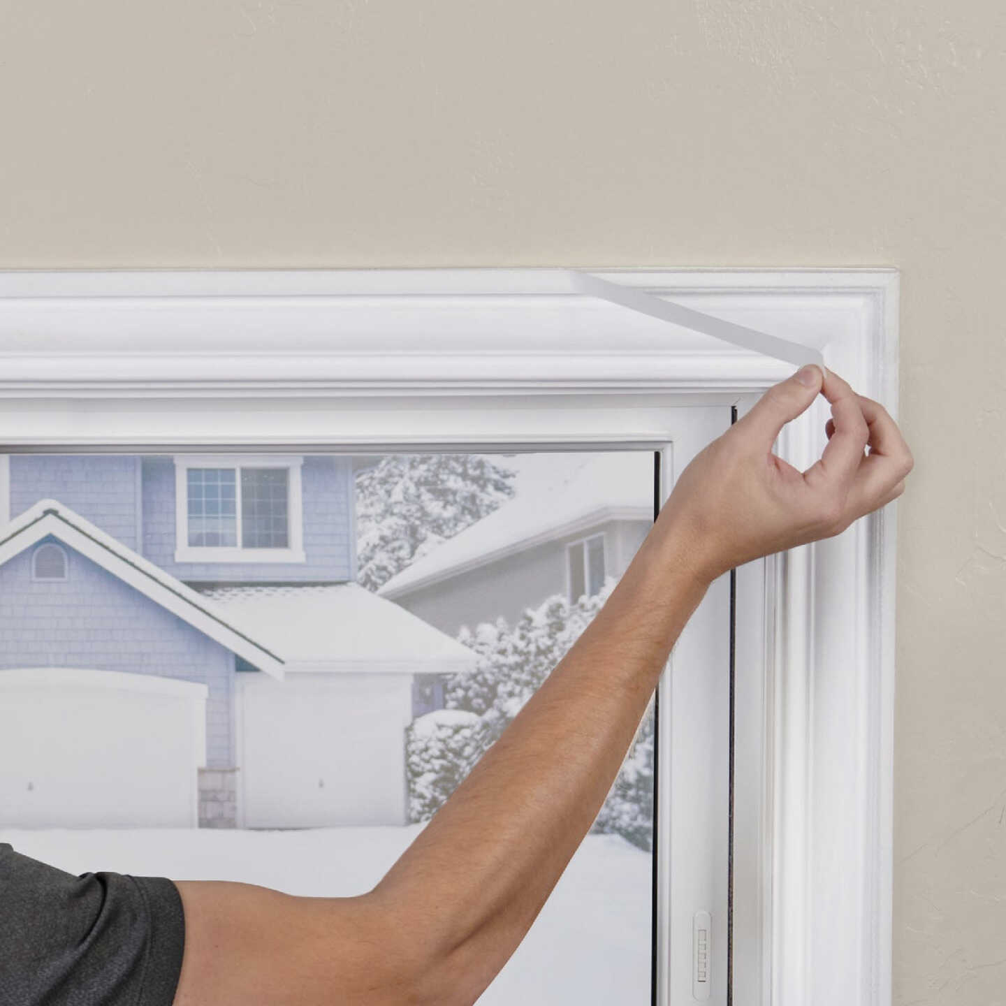 M-D Building Products Polar Block 62 In. x 210 In. Clear Plastic 5-Window Insulation Kit Image 3