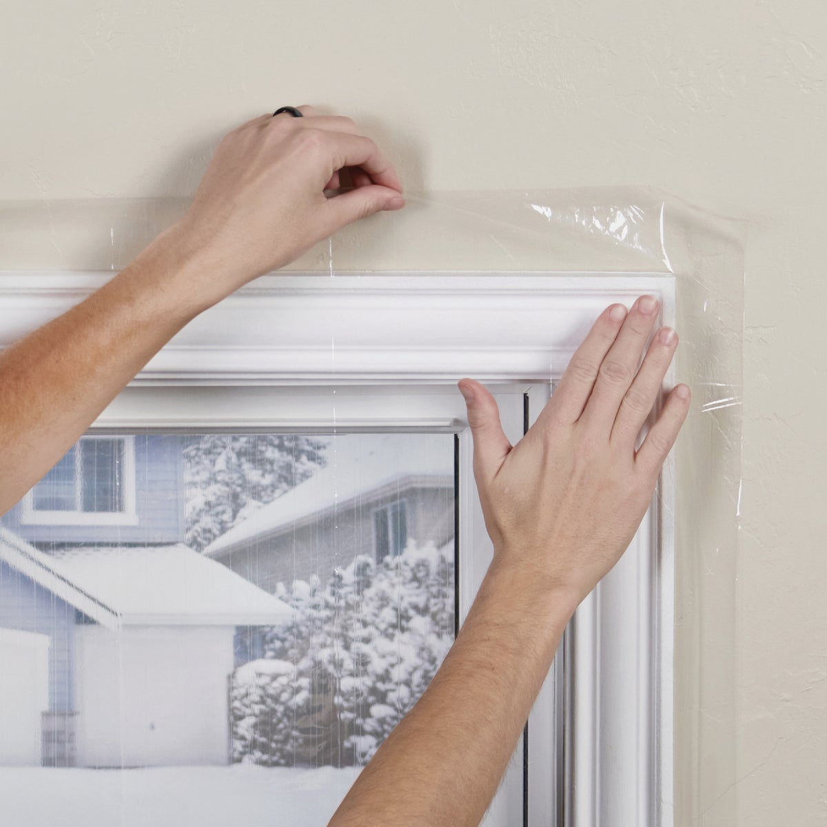 M-D Building Products Polar Block 62 In. x  210 In. Clear Plastic 5-Window Insulation Kit Image 4