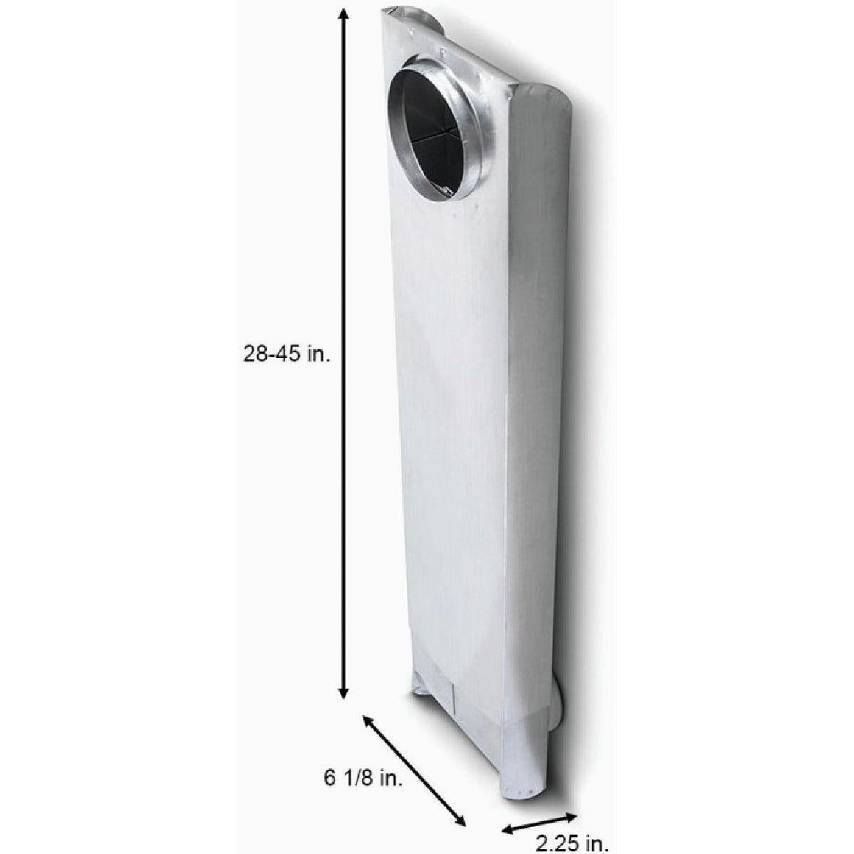 Dundas Jafine Space Saver 90 Deg Inlet/90 Deg Outlet 28 In. To 45 In. Adjustable Dryer Vent Periscope Image 4