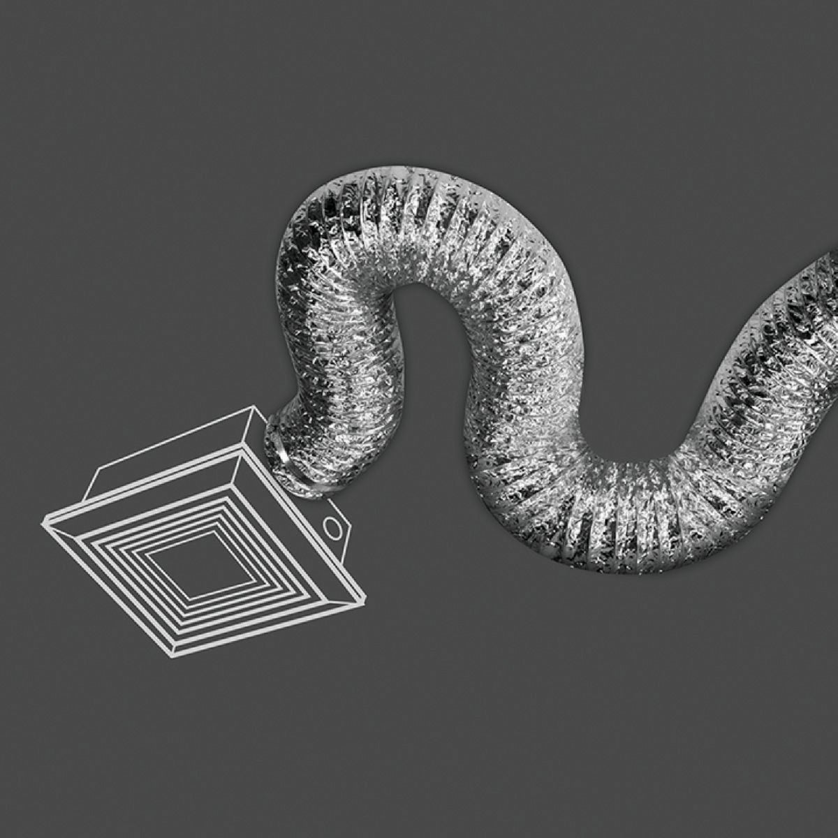 Dundas Jafine 4 In. Dia x 25 Ft. L UL 181 Listed Aluminum Foil Flexible Ducting Image 2