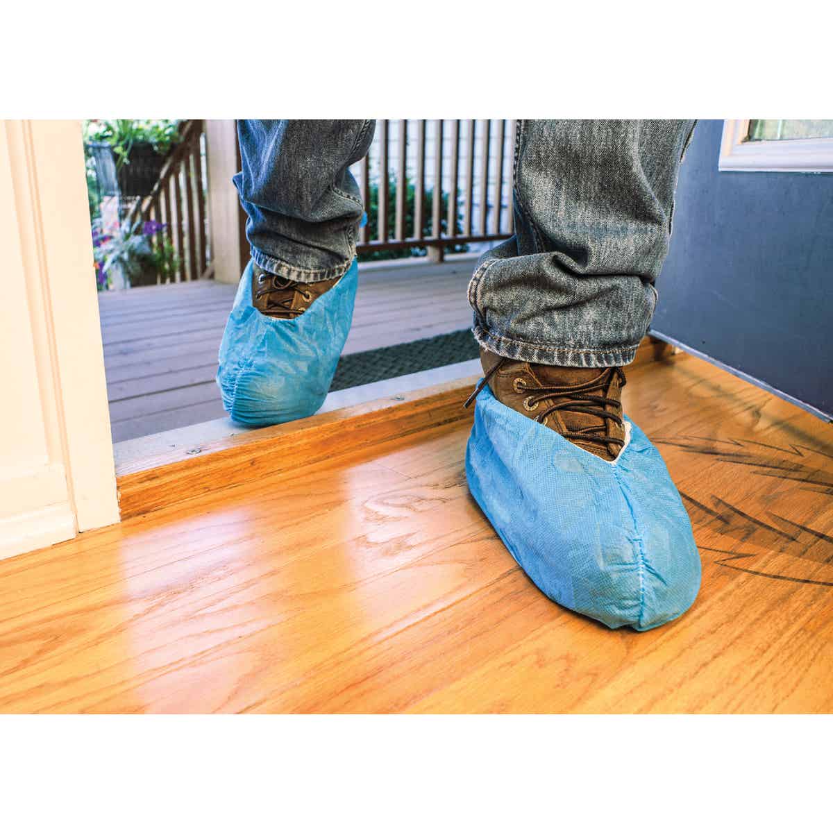 Trimaco SuperTuff Blue Slip Resistant Poly Shoe Guard (10-Pair) Image 2