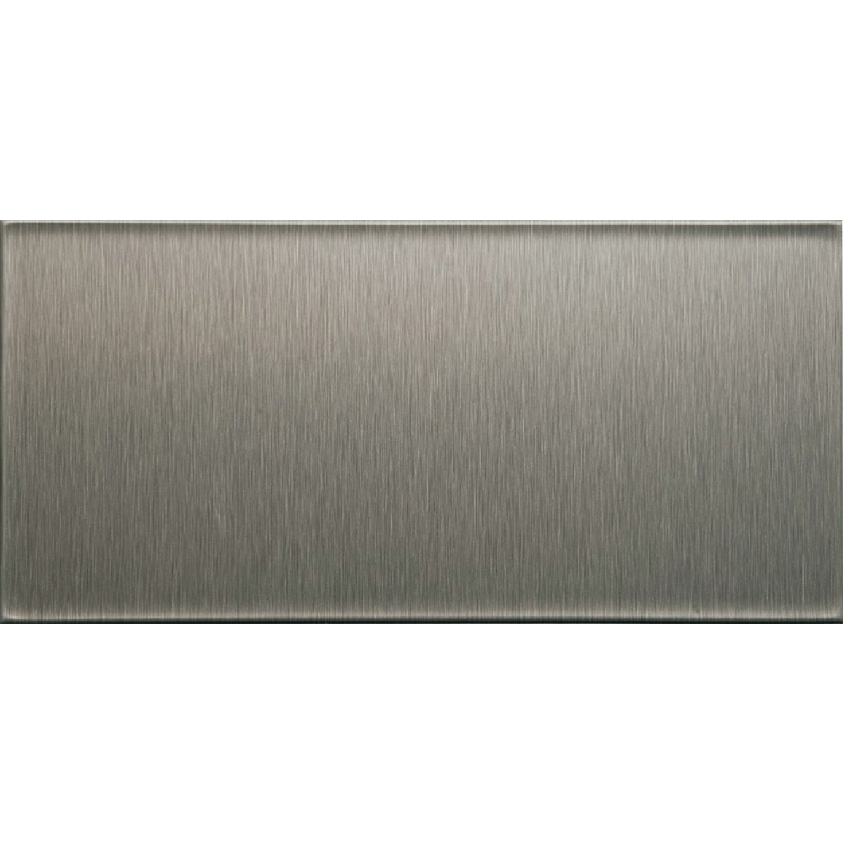 Aspect 3 In. x 6 In. Aluminum Backsplash Peel & Stick, Short Grain Stainless (8-Pack)