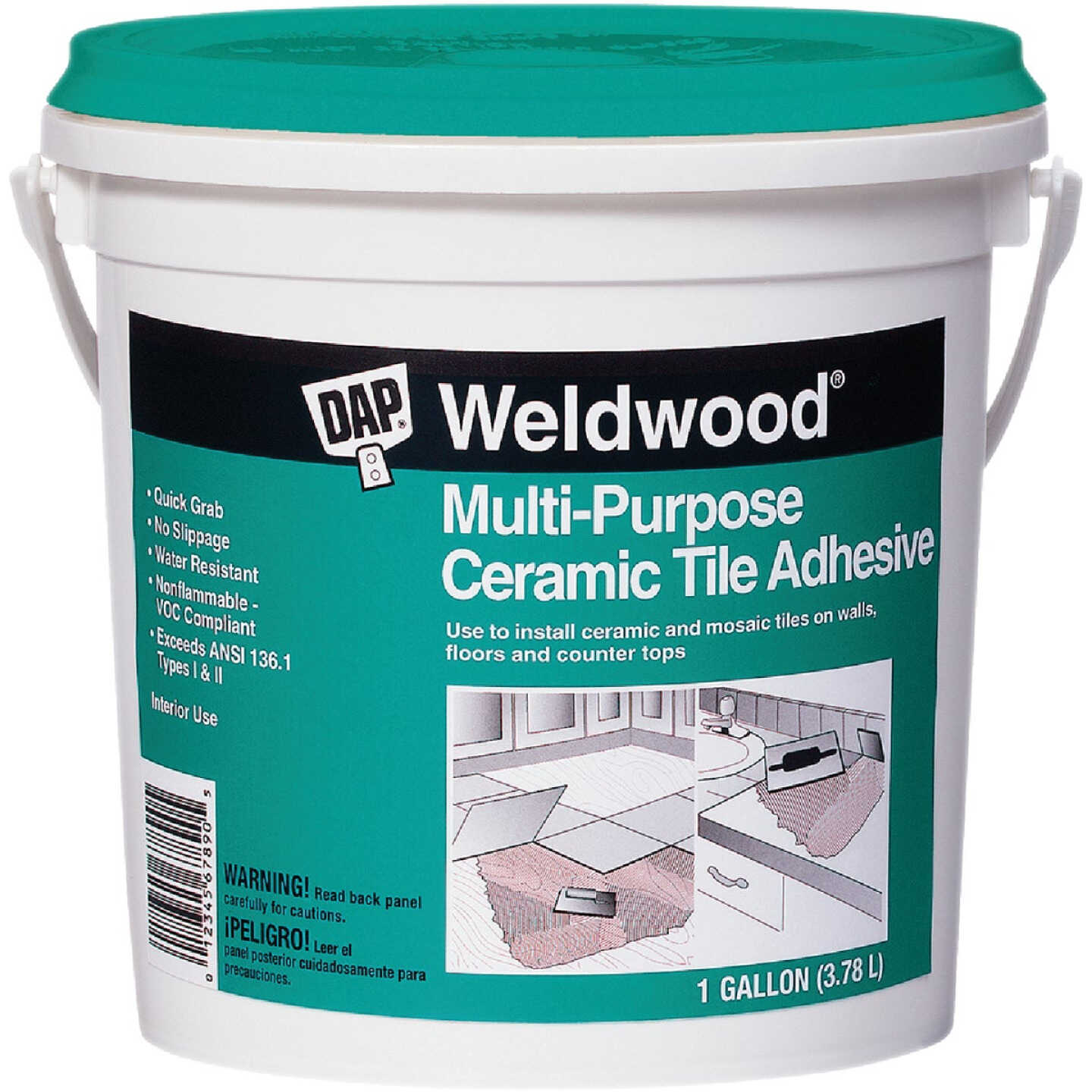 DAP Weldwood 1 Gal. Multi-Purpose Ceramic Tile Adhesive Image 1