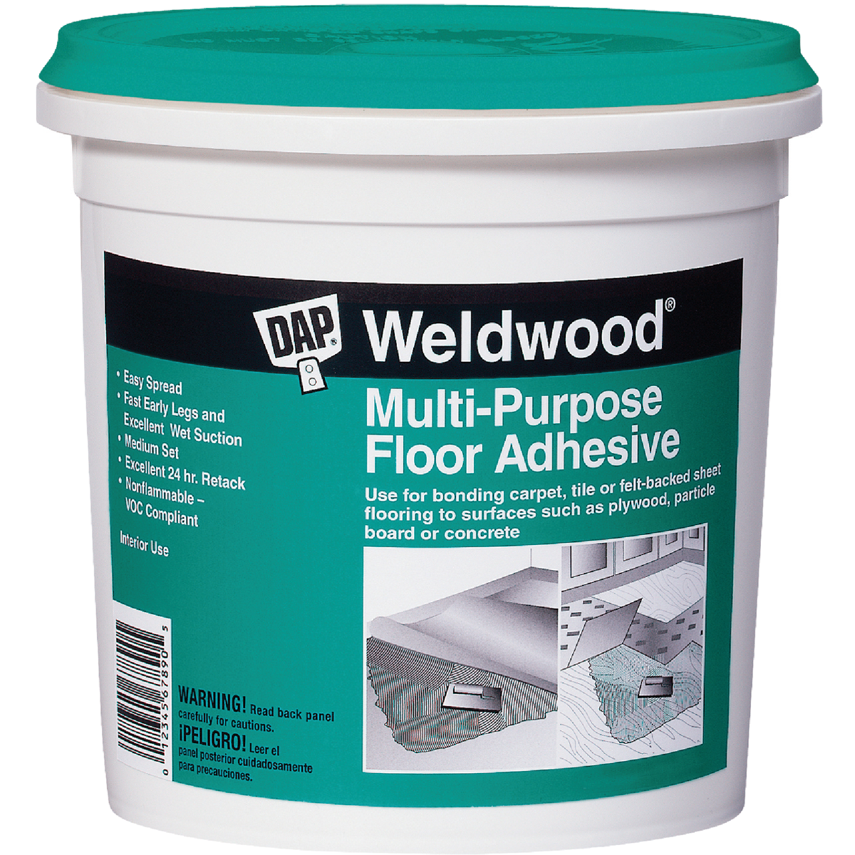 DAP Weldwood Multi-Purpose Floor Adhesive, 4 Gal. 