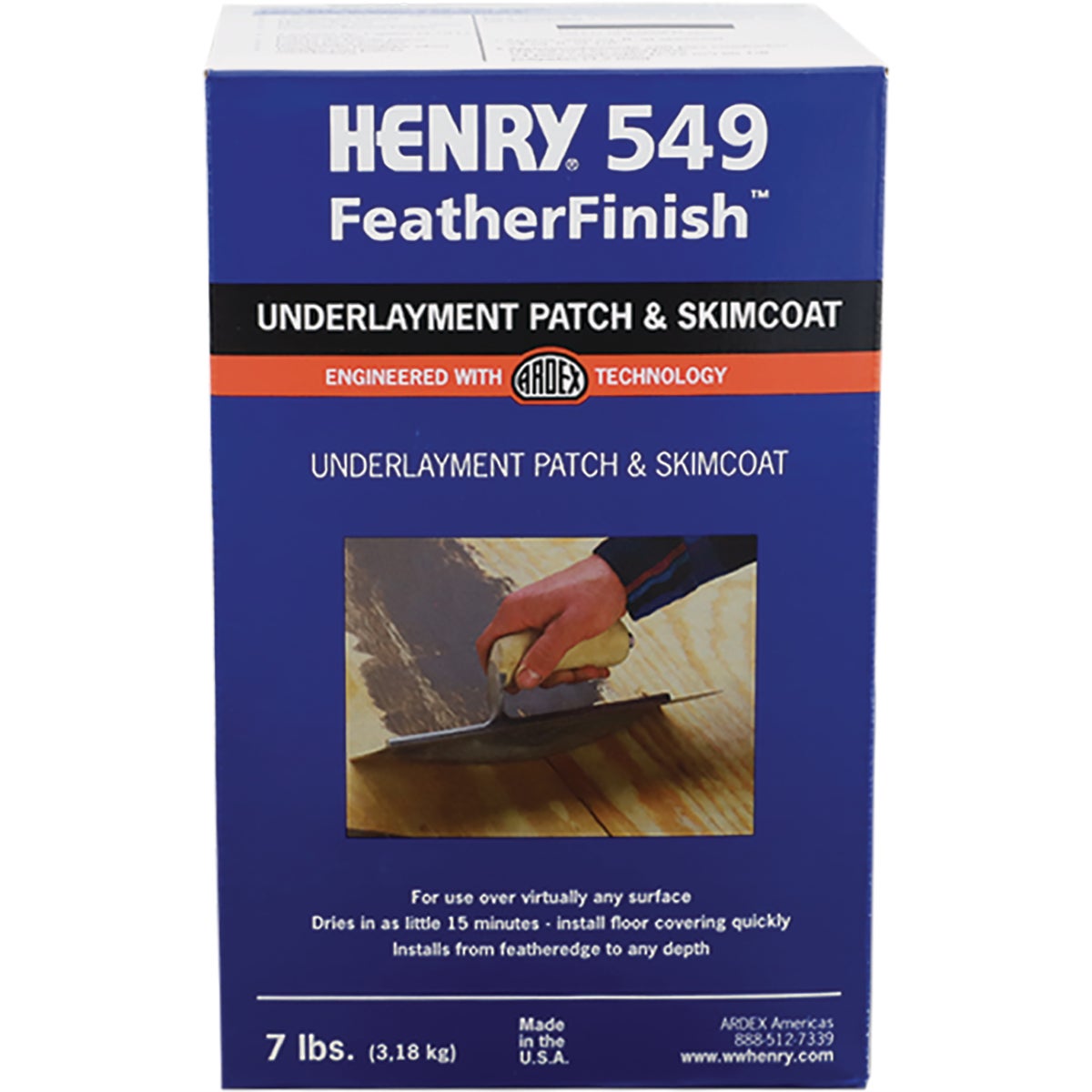 Henry 549 FeatherFinish Underlayment Patch & Skimcoat, 7 Lb.