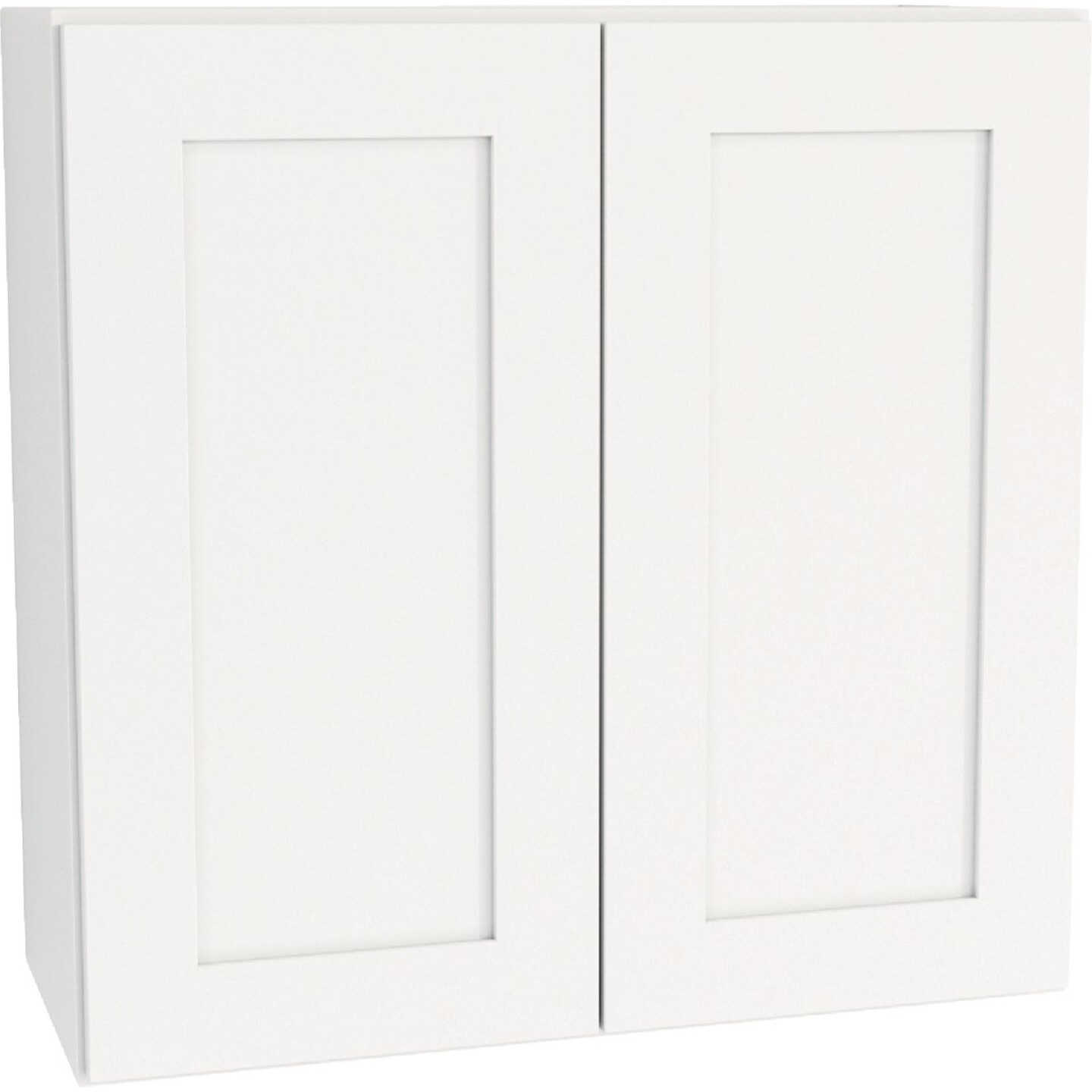 CraftMark Plymouth Shaker 30 In. W x 12 In. D x 30 In. H Ready To Assemble White Wall Kitchen Cabinet Image 1