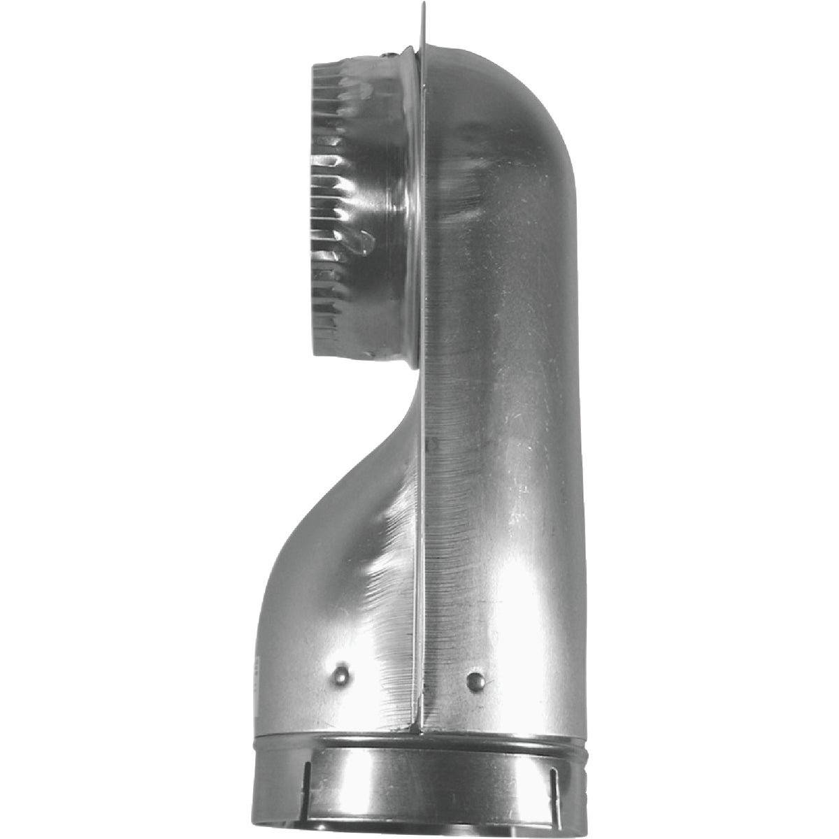 Builders Best 4-1/2 In. Heavy-Gauge Drawn Aluminum Wall Offset Dryer Elbow Image 3