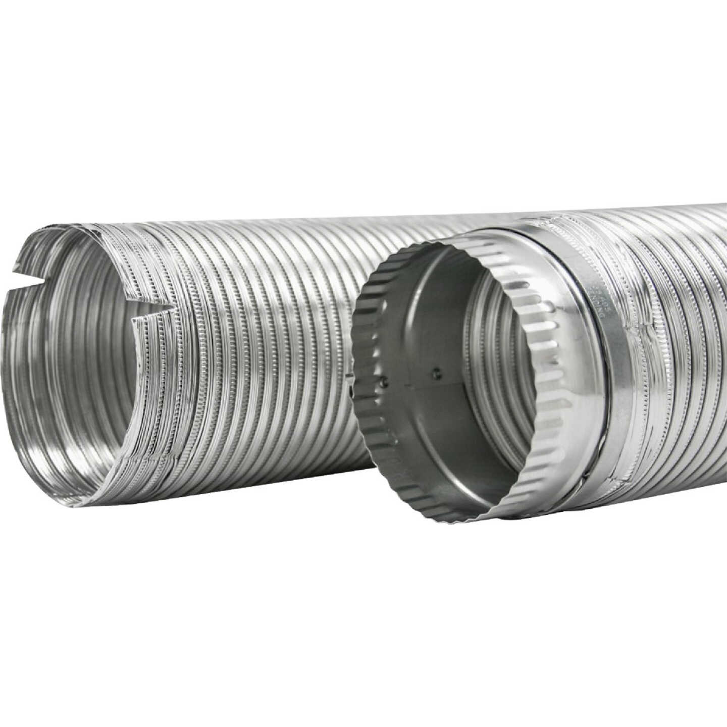 Builders Best E-Z-Fasten 4 In. x 5 Ft. Aluminum Semi-Rigid Dryer Duct Image 4