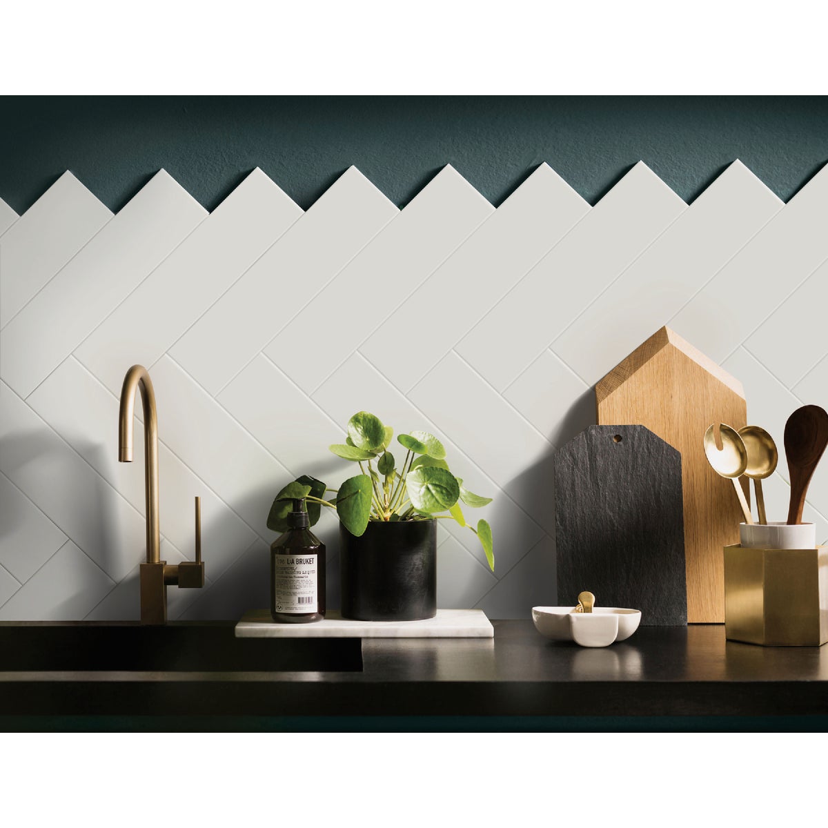 Emser Catch 4 In. x 16 In. Matte Ice Ceramic Wall Tile (10.83 Sq. Ft./Case) Image 2