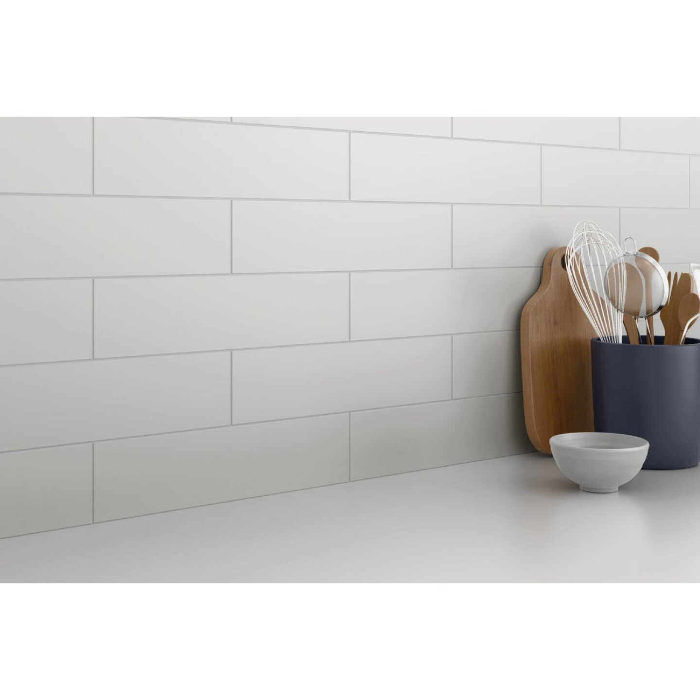 Emser Catch 4 In. x 16 In. Matte Ice Ceramic Wall Tile (10.83 Sq. Ft./Case) Image 1